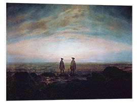 Foam board print Two men at the sea