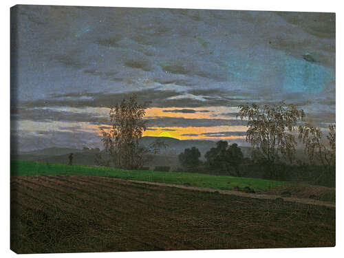 Tableau sur toile New-plowed field