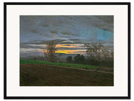 Gerahmter Kunstdruck Sturzacker