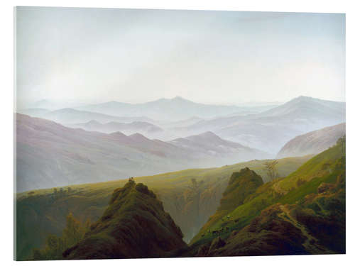 Akrylbillede Morning in the Mountains