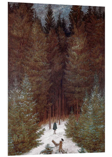 Foam board print Chasseur in the woods