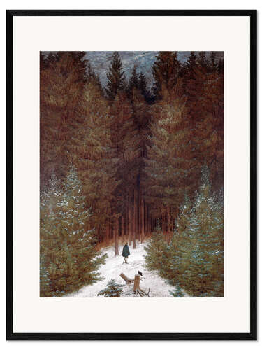 Framed art print Chasseur in the woods