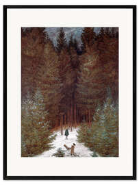 Framed art print Chasseur in the woods