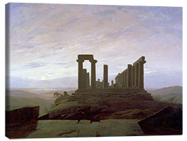 Leinwandbild  Junotempel Agrigent - Caspar David Friedrich