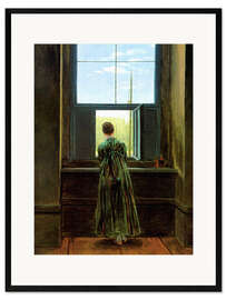 Framed art print Woman at the window
