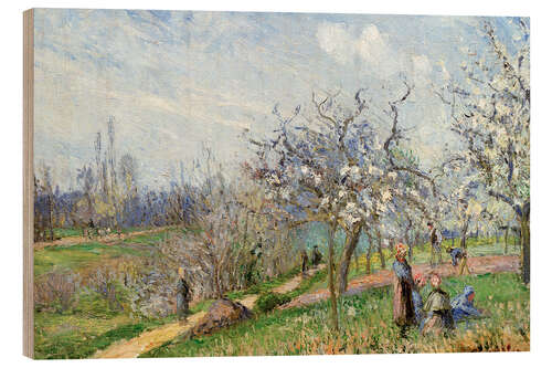 Trätavla Orchard in Blossom