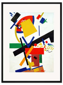 Gerahmter Kunstdruck Suprematistische Komposition ohne Titel, 1915