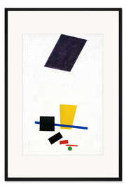 Gerahmter Kunstdruck Suprematismus Fußballspieler