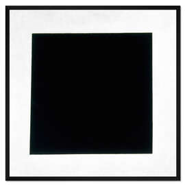 Gerahmter Kunstdruck Schwarzes Quadrat