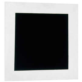 Foam board print Black square