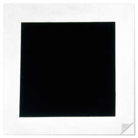 Selvklebende plakat Black square