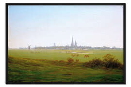 Gerahmter Kunstdruck Wiesen bei Greifswald