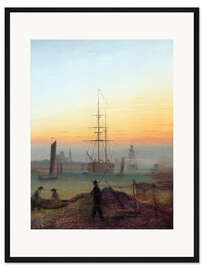 Gerahmter Kunstdruck Greifswalder Hafen