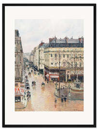 Gerahmter Kunstdruck Die Rue Saint-Honoré am Nachmittag