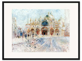 Gerahmter Kunstdruck Markusplatz in Venedig