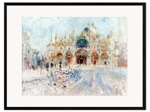 Ingelijste kunstdruk St. Markus Square in Venice