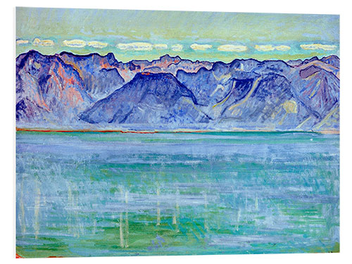 Bilde på skumplate Lake Geneva with Savoyerberge