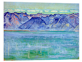 Hartschaumbild Genfersee mit Savoyerberge