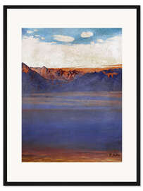 Gerahmter Kunstdruck Genfersee und Savoyen