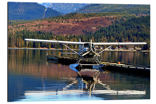 Alubild Wasserflugzeug in der Purpoise Bucht, Kanada