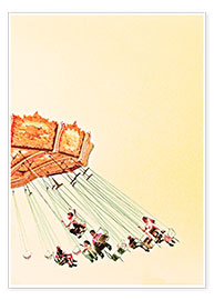 Poster  Karussell Vergnügen - Die Farbenflüsterin