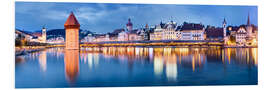 Foam board print Switzerland - Luzern Panorama