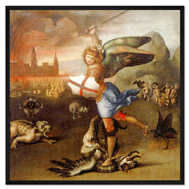 Gerahmter Kunstdruck Erzengel Michael 