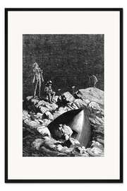 Gerahmter Kunstdruck Von der Erde zum Mond