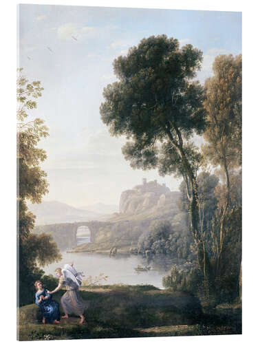 Quadro em acrílico Landscape with Hagar and the Angel