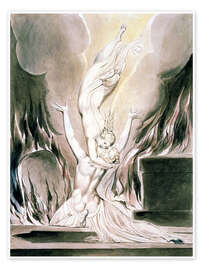 Stampa  La riunione dell&#039;anima e del corpo - William Blake