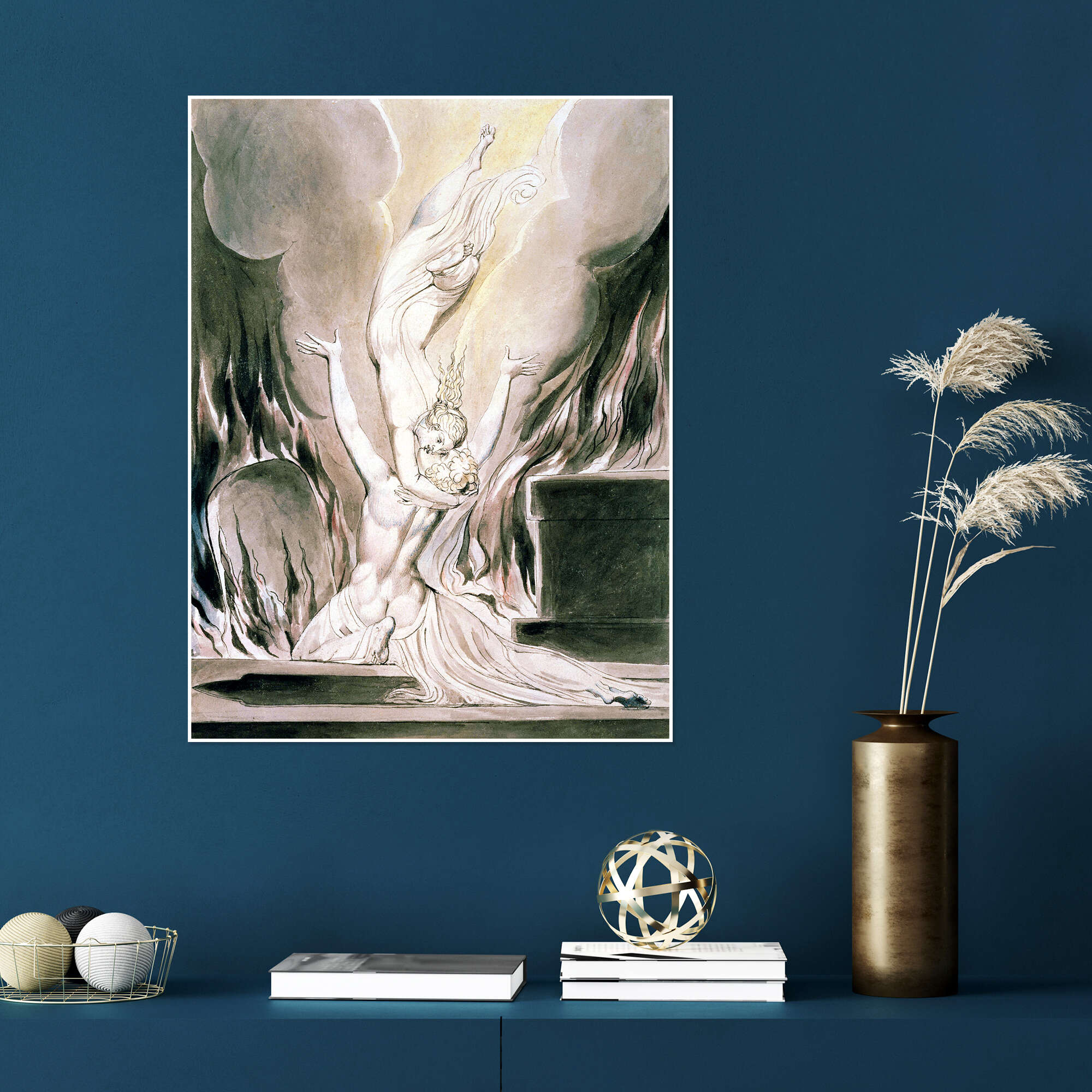 ARTCANVAS The Reunion of the Soul and the Body shops Canvas Art Print by William Blake