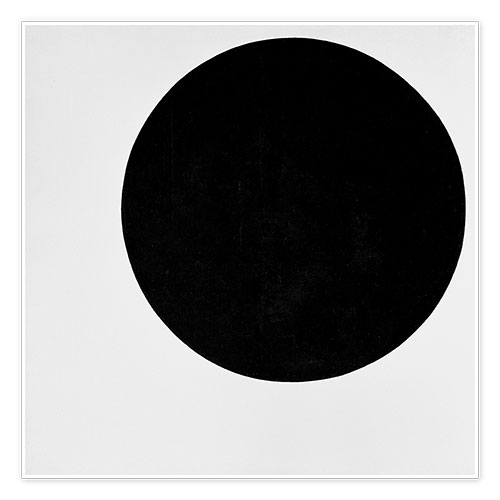 Poster Cercle noir