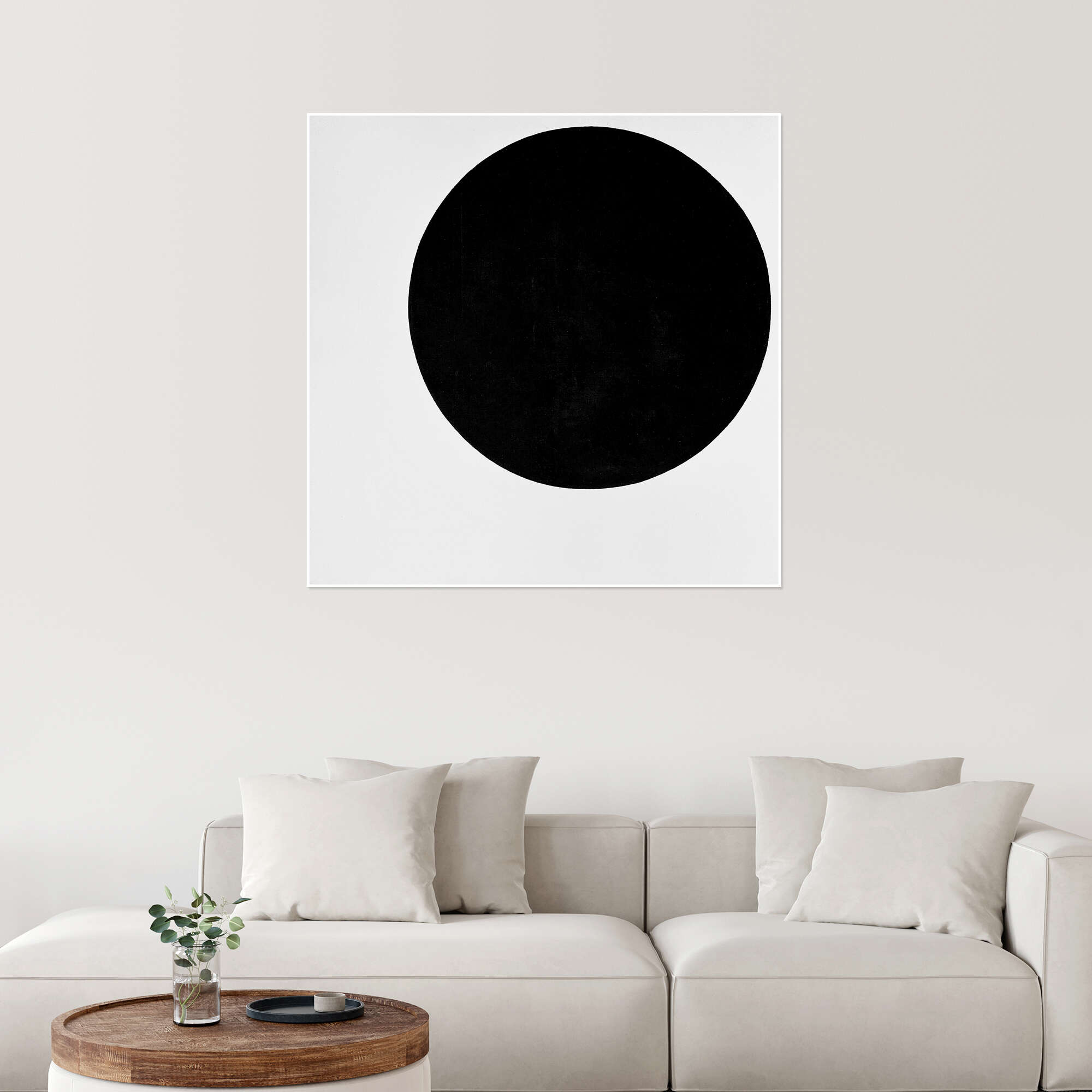 black and white circle art