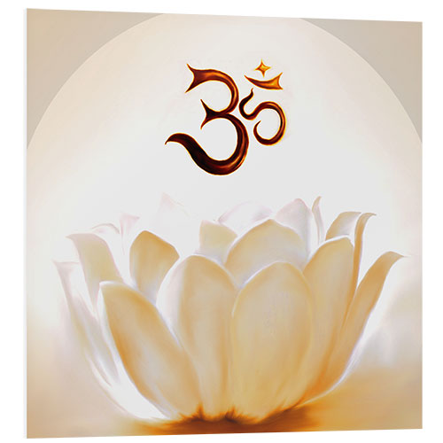 PVC print Lotus with Om