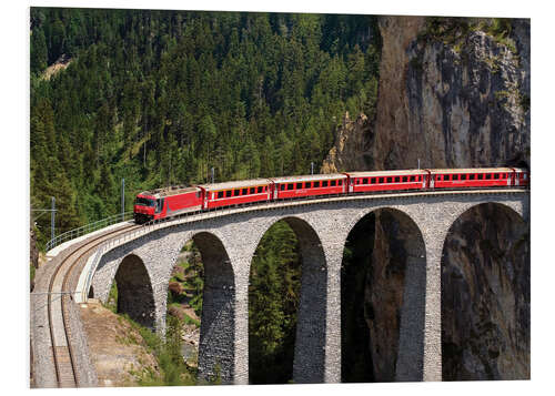 Hartschaumbild Glacier Express | Landwasserviadukt