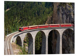 Tableau en PVC Glacier Express, viaduc de Landwasser