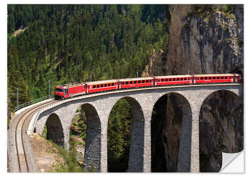 Vinilo para la pared Glacier Express | Landwasserviadukt