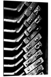 Magnettafel Schreibmaschinentypen