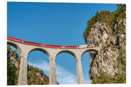 Quadro em PVC Glacier-Express | Landwasser-Viadukt