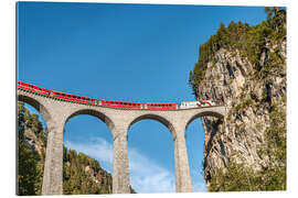 Tableau en plexi-alu Glacier Express | Viaduc de Landwasser