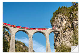 Selvklebende plakat Glacier-Express | Landwasser-Viadukt