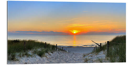 Gallery print Sunset Panoramic at the beach