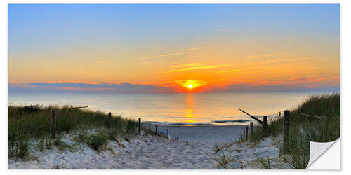 Naklejka na ścianę Sunset Panoramic at the beach