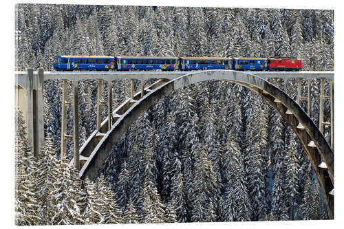 Akrylbillede Arosa train | Langwies Viaduct