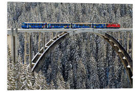 Foam board print Arosa train | Langwies Viaduct