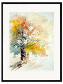 Gerahmter Kunstdruck Großer Blumenstrauß