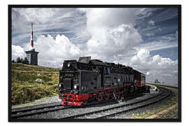 Gerahmter Kunstdruck Brockenbahn