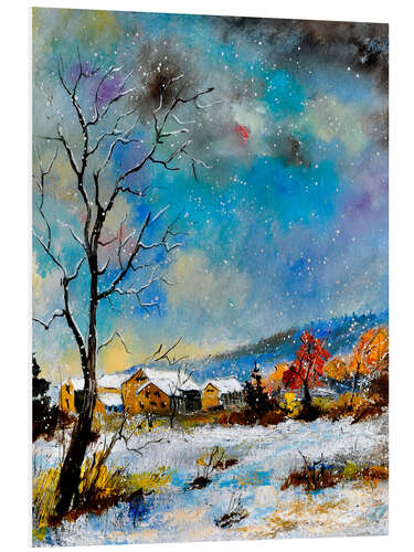 Foam board print Dreamy winter landscape