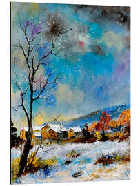 Magnettafel Verträumte Winterlandschaft