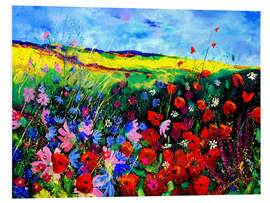 Foam board print Wild flower field